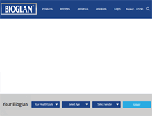 Tablet Screenshot of bioglan.co.uk